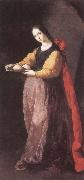 Francisco de Zurbaran St Agatha France oil painting artist